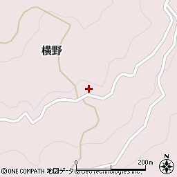愛媛県大洲市横野256周辺の地図