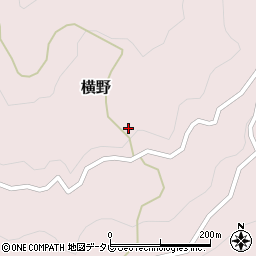 愛媛県大洲市横野236周辺の地図