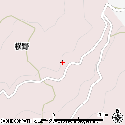 愛媛県大洲市横野304周辺の地図