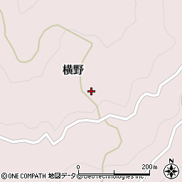 愛媛県大洲市横野233-1周辺の地図