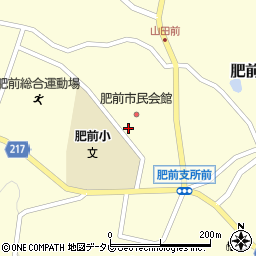 唐津市肥前体育館周辺の地図