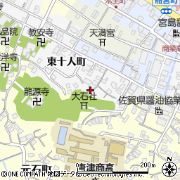 佐賀県唐津市十人町86周辺の地図