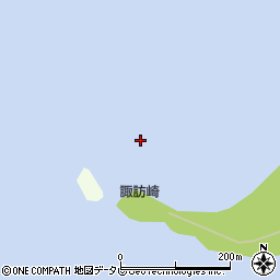 諏訪崎周辺の地図