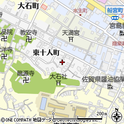 佐賀県唐津市十人町88周辺の地図