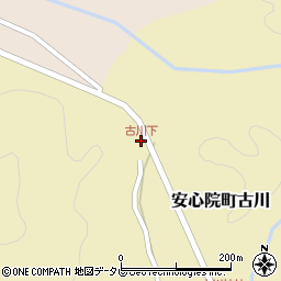 古川下周辺の地図