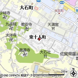 佐賀県唐津市十人町89周辺の地図
