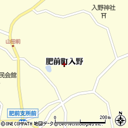 佐賀県唐津市肥前町入野周辺の地図