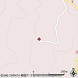 大分県中津市山国町中摩1245周辺の地図