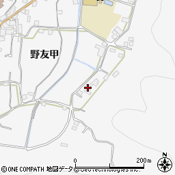 高知県安芸郡北川村野友甲1337周辺の地図