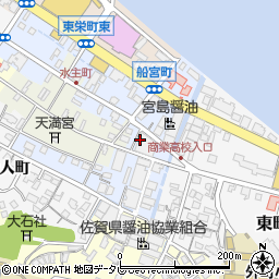 佐賀県唐津市船宮町周辺の地図