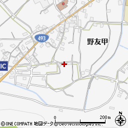 高知県安芸郡北川村野友甲785-3周辺の地図