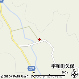 愛媛県西予市宇和町久保2周辺の地図