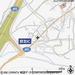 高知県安芸郡北川村野友甲183-2周辺の地図