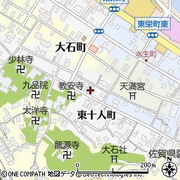 佐賀県唐津市十人町2540周辺の地図