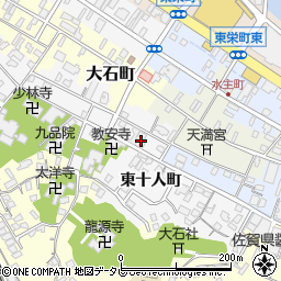 佐賀県唐津市十人町2540周辺の地図