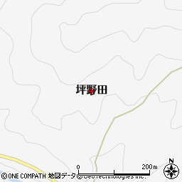 高知県梼原町（高岡郡）坪野田周辺の地図
