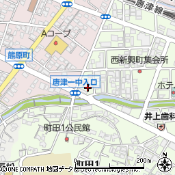 佐賀県唐津市西新興町周辺の地図