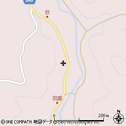 大分県中津市山国町中摩1265周辺の地図