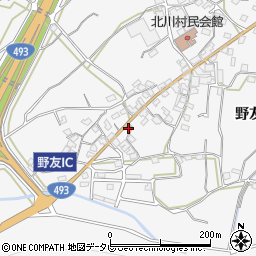 高知県安芸郡北川村野友甲742-3周辺の地図