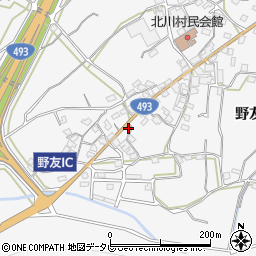 高知県安芸郡北川村野友甲742-3周辺の地図