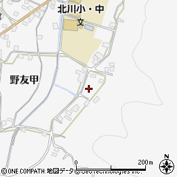高知県安芸郡北川村野友甲1347周辺の地図