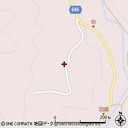大分県中津市山国町中摩1204周辺の地図