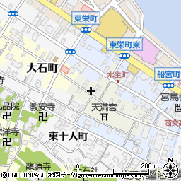 佐賀県唐津市水主町周辺の地図