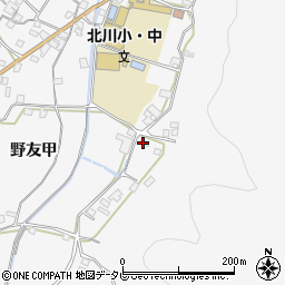 高知県安芸郡北川村野友甲1354周辺の地図