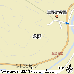 高知県高岡郡津野町永野周辺の地図