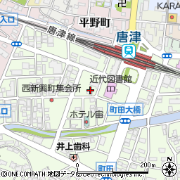 佐賀県唐津市新興町周辺の地図