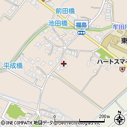 福岡県朝倉郡筑前町東小田722周辺の地図