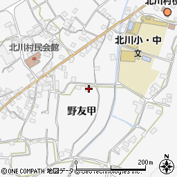 高知県安芸郡北川村野友甲926-3周辺の地図