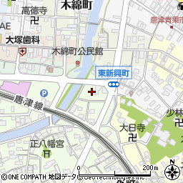 佐賀県唐津市東新興町周辺の地図