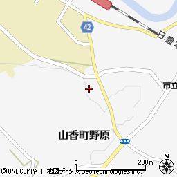 大分県杵築市山香町大字野原1123周辺の地図