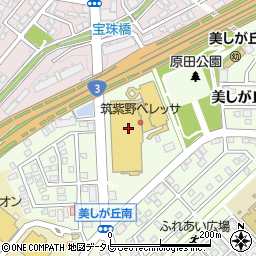 マクドナルド筑紫野ベレッサ店周辺の地図