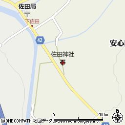 佐田神社周辺の地図