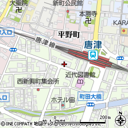 九州電力株式会社　唐津営業所・コールセンター周辺の地図