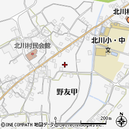 高知県安芸郡北川村野友甲860-5周辺の地図