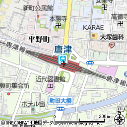 ファミリーマートＪＲ唐津駅店周辺の地図