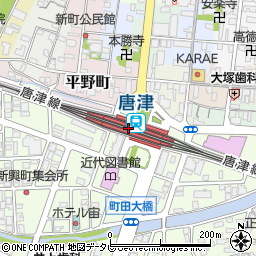 伊藤けえらん　ＪＲ唐津駅店周辺の地図