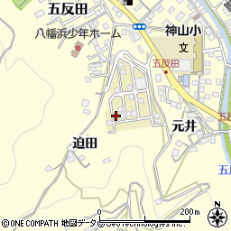 愛媛県八幡浜市元城団地12周辺の地図