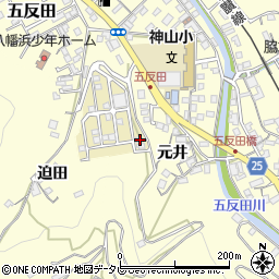 愛媛県八幡浜市元城団地42周辺の地図