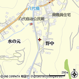 愛媛県八幡浜市八代周辺の地図
