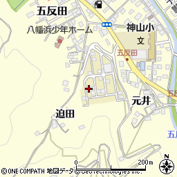 愛媛県八幡浜市元城団地13周辺の地図