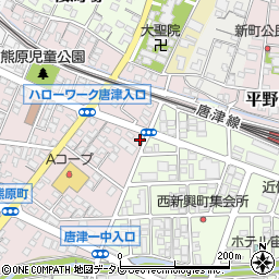 佐賀県唐津市熊原町3118-6周辺の地図