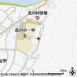 高知県安芸郡北川村野友甲1438周辺の地図