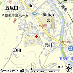愛媛県八幡浜市元城団地36周辺の地図