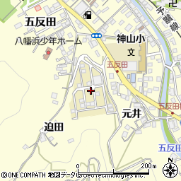 愛媛県八幡浜市元城団地26周辺の地図