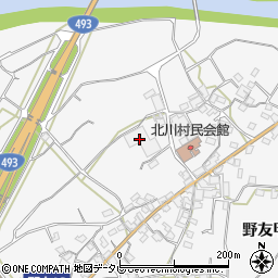 北川村営バス周辺の地図