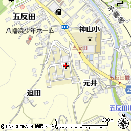 愛媛県八幡浜市元城団地34周辺の地図